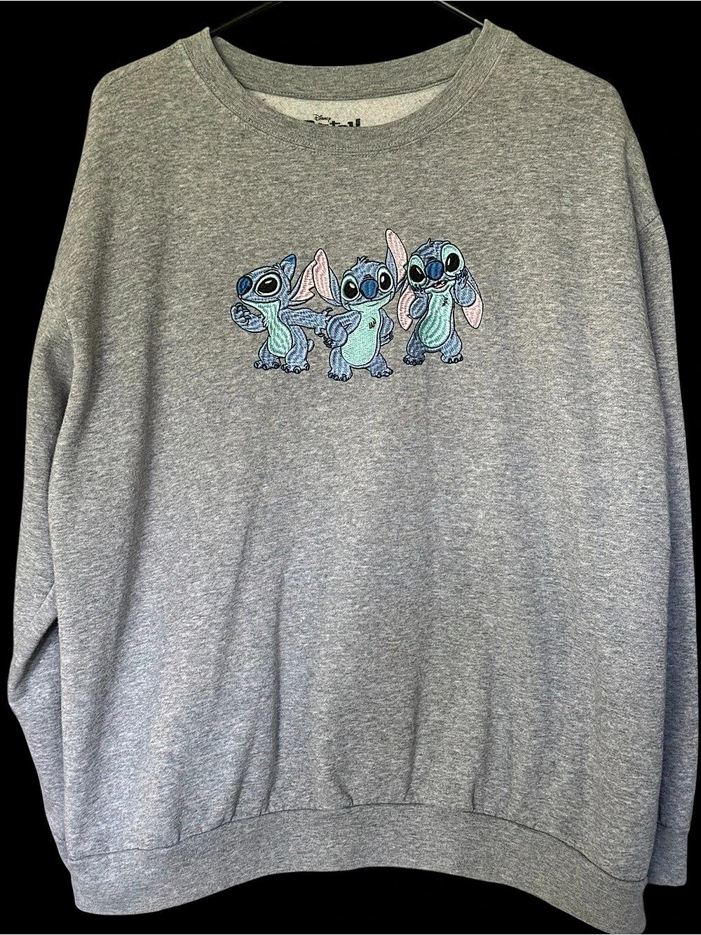 Disney Stitch Ohana Embroidered Crewneck Sweatshirt from Witch’s Estate Sale XL